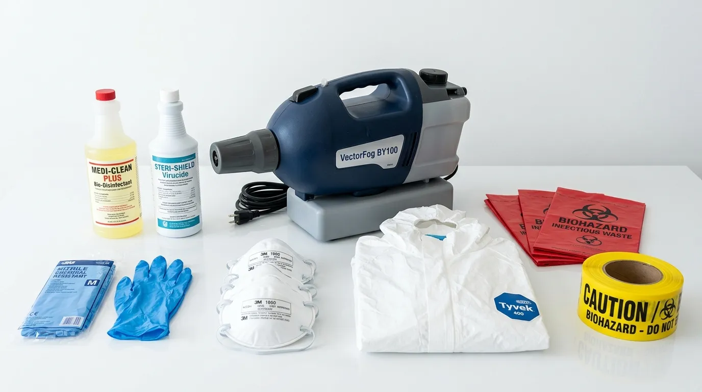 Professional biohazard remediation crew working in Cherry Hill